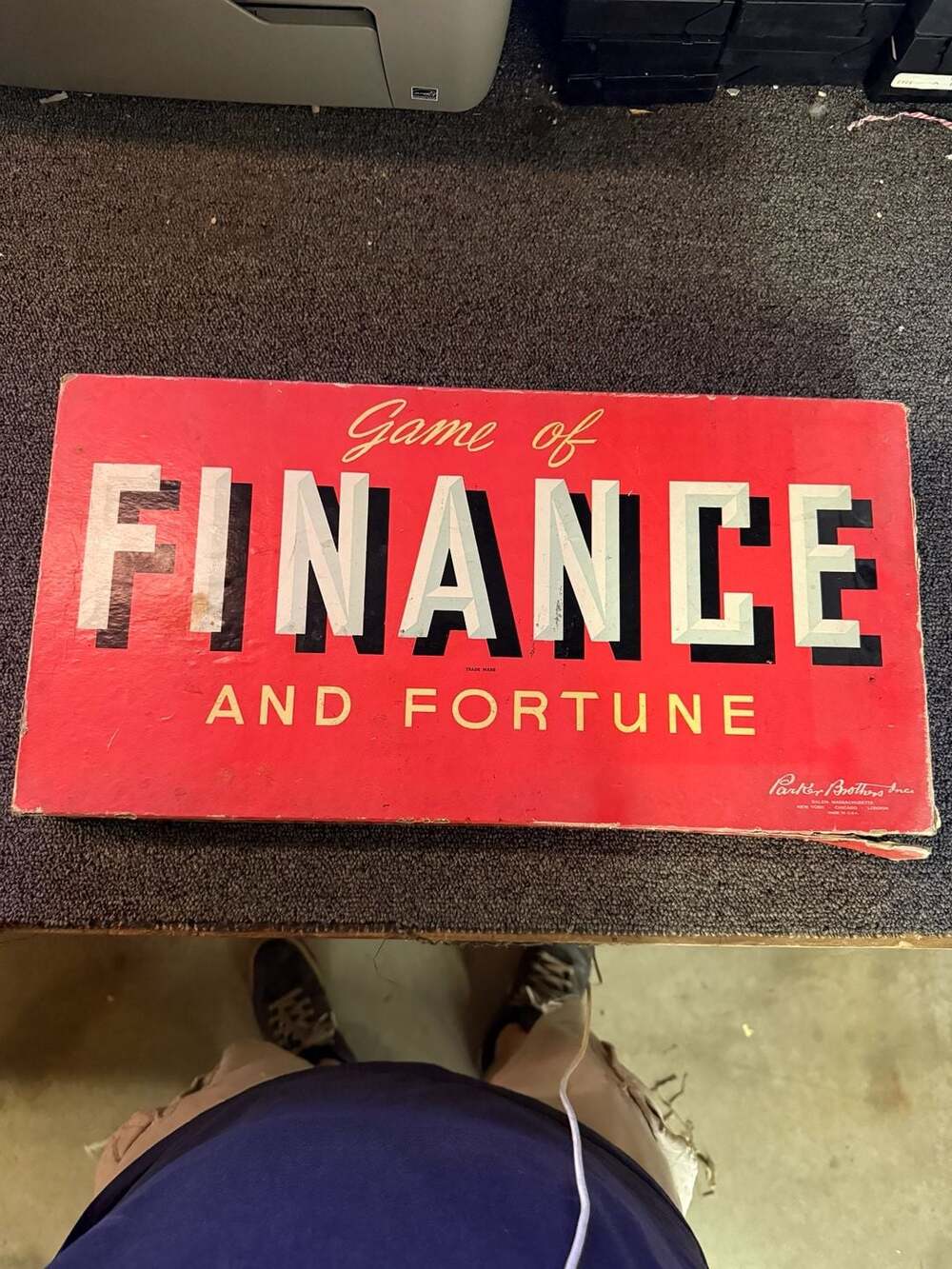 Game Of Finance And Fortune 1936 Board Game Parker Brothers Vintage